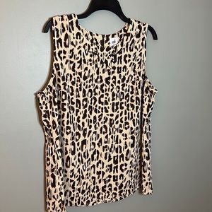 CAbi Leopard Print Blouse
